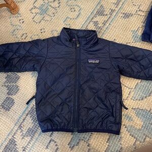 Patagonia Navy Blue Zip Up Puffer
